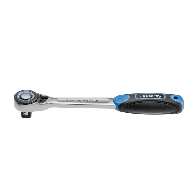Slika proizvoda: RAČNA 1/4" 72T  RAVNA RUČKA HOGERT HT1R304